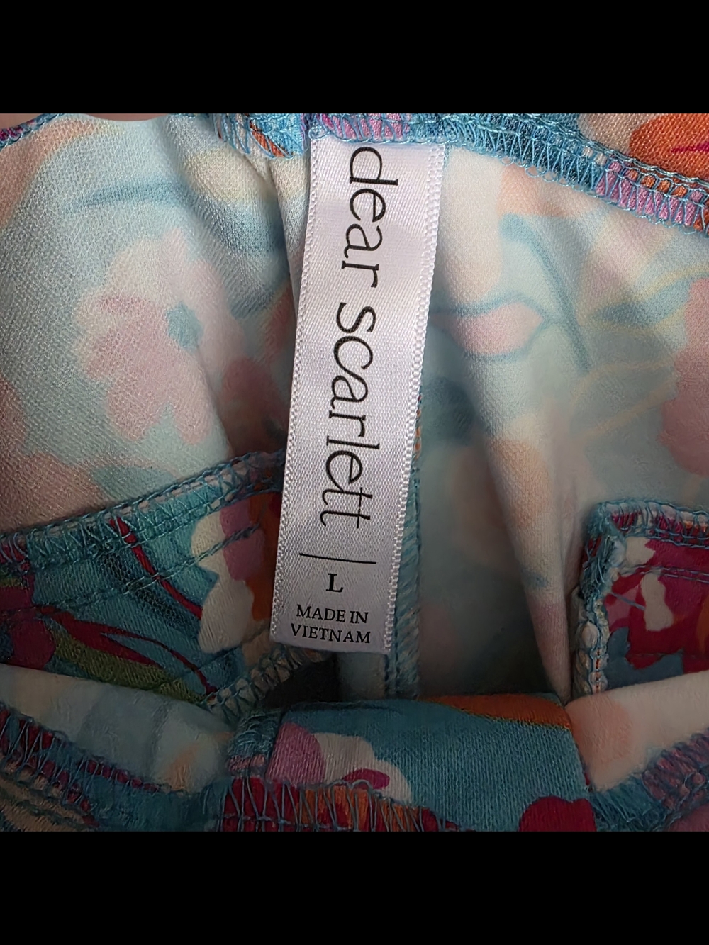Bright Floral Shorts in Aqua and Hot Pink L or M Available - Picture 5 of 8